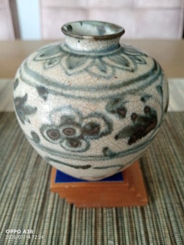 Petit pot céramique bleu - petit,