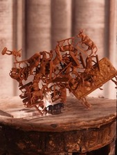 Lot vintage d’animaux de ferme anciens jouets collection rétro décor enfant