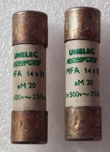 Unelec fusibles cartouches - fusibles,