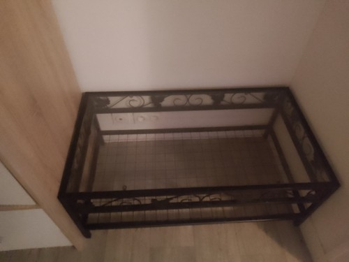 Table basse verre - basse, en