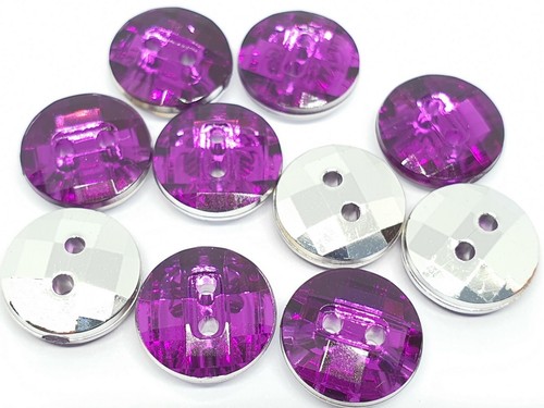 Boutons acrylique strass - boutons,