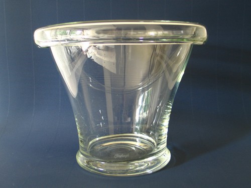 Large vase verre transparent