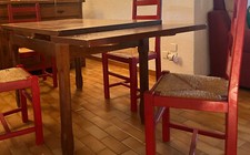 Table salle à manger en chêne et 6 chaises
