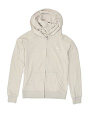 JACK WILLS Womens Zip Hoodie Sweater UK 8 Small  Grey Cotton AP74