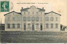 42 - St Genis Terre Noire - Le Groupe Scolaire - postcard - see scans on both sides