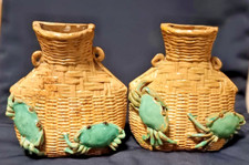 PAIR OF SETO TERRACOTTA