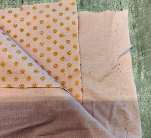 Coupon jersey rose pâle - , à