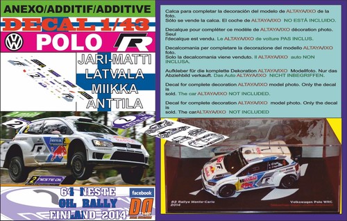 Anexo decal volkswagen - decal, 1/43