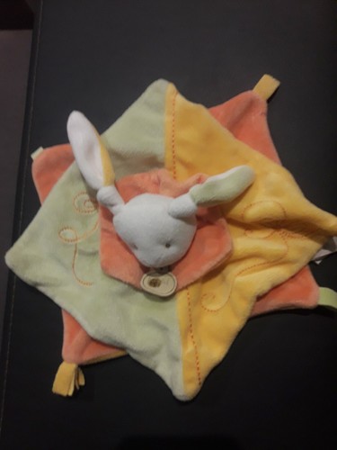 Doudou lapin plat - lapin,