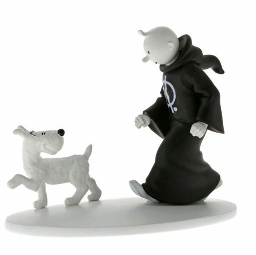 Figurine tintin noir - tintin, blanc 