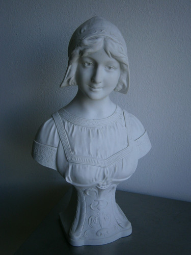 Buste femme 1900 statue - femme,