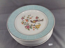 12 anciennes assiettes plates en faïence de Badonviller 1950 Ø 23 cm (CX58)