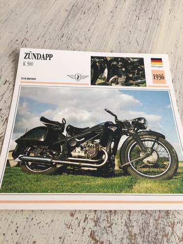 Zündapp k500 1936 500 carte - zündapp,
