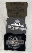 Men's Multiple Colors Harley-Davidson Tee shirts - Size L (2) & XL (1)
