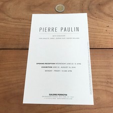 exhibition invitation card N47 pierre paulin