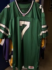 Boomer Esiason Autographed Jets Jersey Size 48 Sand Knit