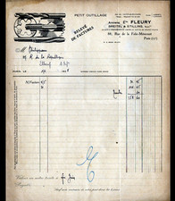 PARIS (XI°) TOOLS / FORESTS & TARAUDS ""FLEURY / BREITEL & STILLING"" in 1928