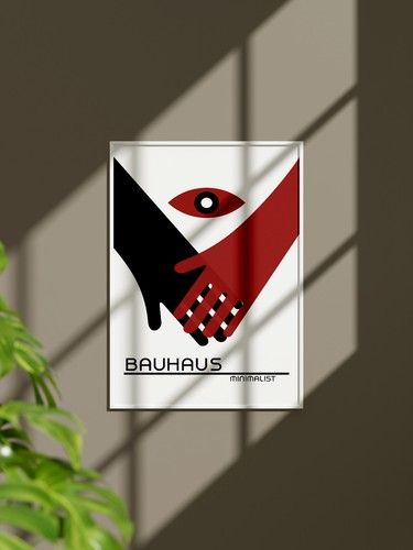 Affiche bauhaus minimaliste - bauhaus,