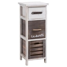 Table de chevet nuit avec 3