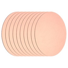 10 Pcs Plaque Ronde En Cuivre