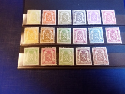Timbres belgique petit sceau - petit,