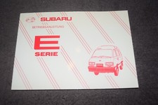 1987 Subaru Libero E10/E12 Owners Manual Instruction Manual Superb
