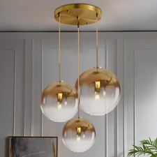 Gradient Gold Glass Chandelier