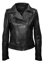 Veste De Moto Femme En Cuir
