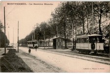 TRANSPORTATION: railway and tram, montfermeil, the white barrier - tr