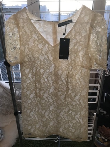 Robe blanche dentelle cherry - dentelle,