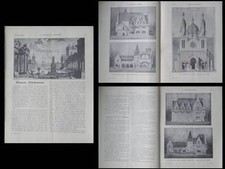 CONSTRUCTION MODERNE -n°6 1919- PARIS EGLISE SAINT ANNE, MUSEE BRETAGNE CLOZIER