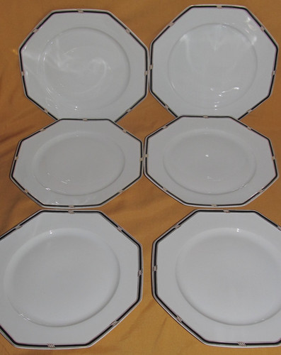 Assiettes plates porcelaine - plates,