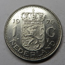 Netherlands Gulden 1976 Nickel KM#184a UNC