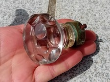 Poignée ancienne en verre de