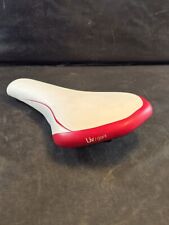 Velo Liv/Giant Red and White Leather Saddle Unknown  Model  Pre-Owned