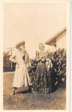 Lady and Man Real Photo