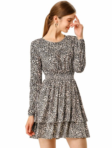 Robe imprimée léopard - robe,
