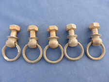 5 Anneaux poignées ancien Fer Fonte tiroirs meuble atelier Métier Dia. 4,2 cm