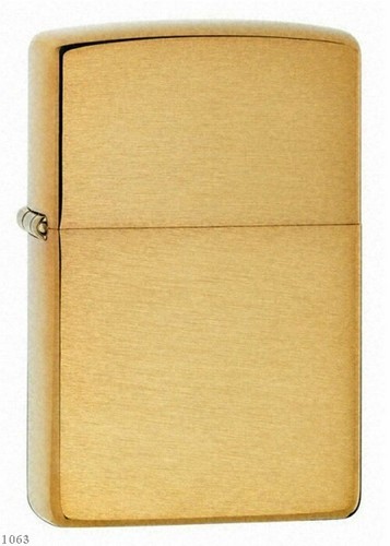 Zippo brushed brass - ★,