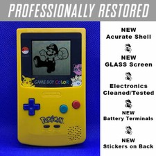 GameBoy Color Pokemon Pikachu Edition Nintendo System GLASS LENS Game Boy GBC