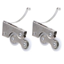  2 PCS Roues De Porte Garde-robe Rouleaux Pour Portes Coulissantes