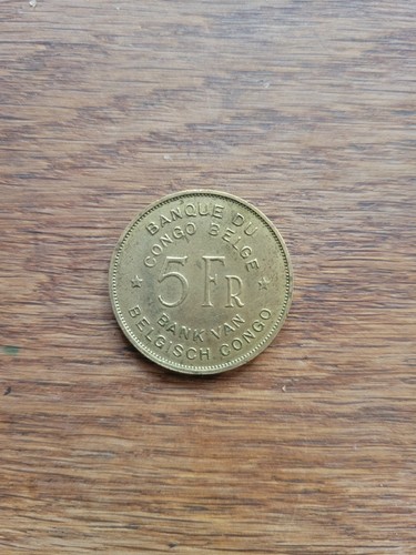 Congo belge pièce francs - belge,