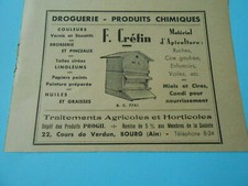 1944 Advertising F. Rabbid Drugstore Chemicals Beekeeping Equipment