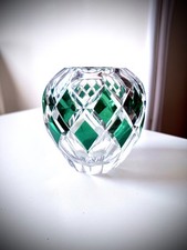 Vase en cristal gravé Val