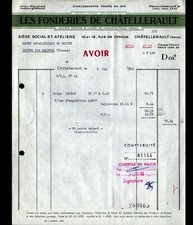 "CHATELLERAULT (86) ATELIER TOOLAGE INDUSTRIAL ""LES FONDERIES de CHATELLERAULT"