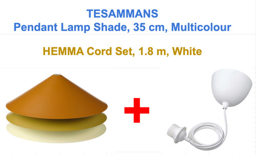 Abat jour ikea tesammans - ikea, acier