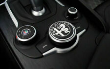 Alfa Romeo Giulia Stelvio 50mm Black Chrome Media Controller Logo