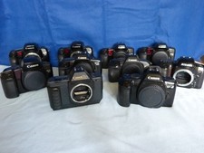 Lot 10 Reflex argentique CANON NIKON pour pièces à restaurer EOS 5, 10, 850,650