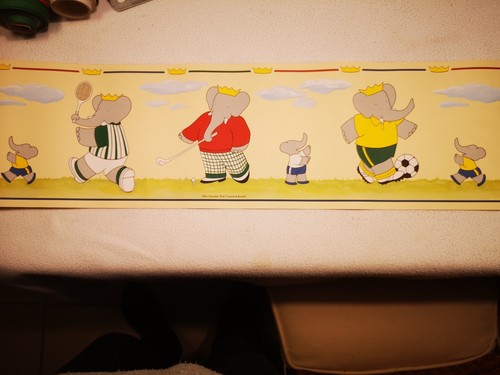 Frise papier peint babar - peint,