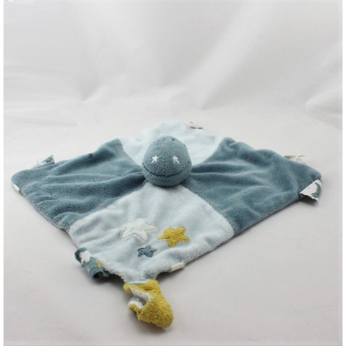 Doudou plat dragon bleu